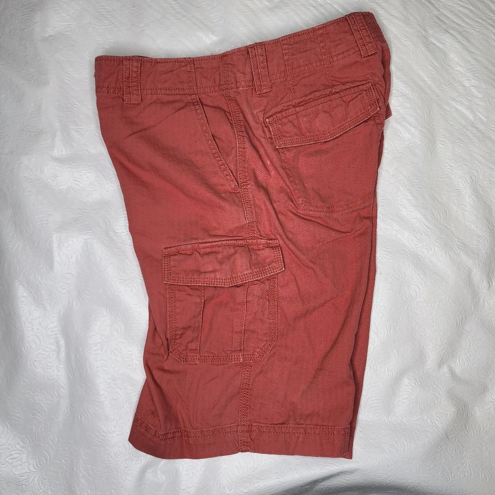 Eddie Bauer Cargo Shorts Mid Rise 100% Cotton Women's Size 4